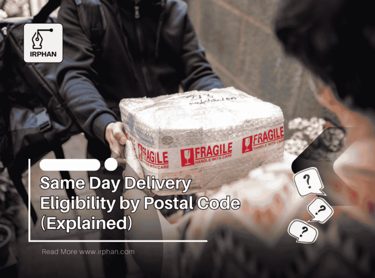 Same Day Delivery Eligibility by Postal Code Reference Image
